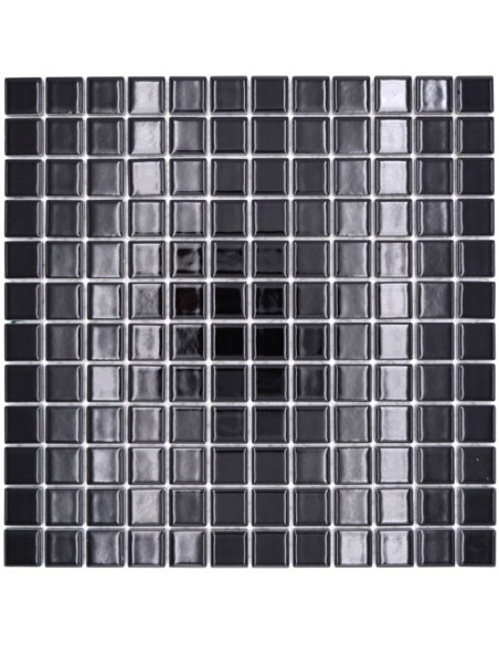 Svart Blank Klinker Mosaik | Ekosten.se