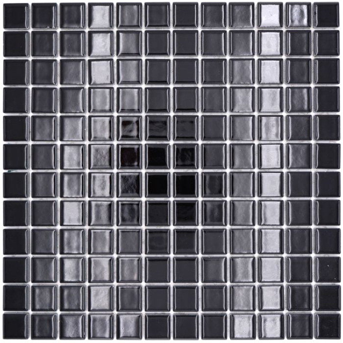 Svart Blank Klinker Mosaik | Ekosten.se