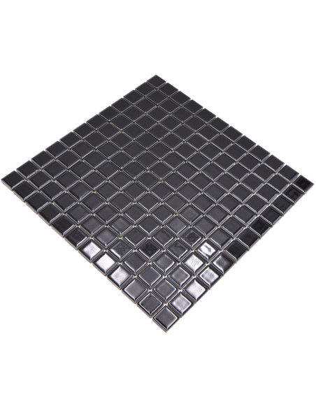 Svart Blank Klinker Mosaik | Ekosten.se