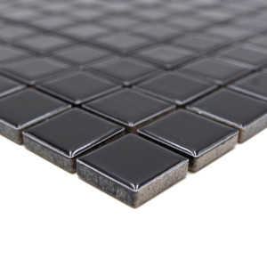 Svart Blank Klinker Mosaik | Ekosten.se