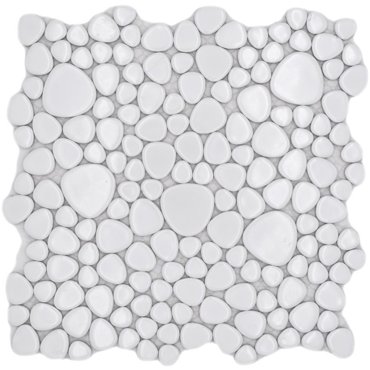 Oregelbunden Mosaik Vit Blank | Ekosten.se