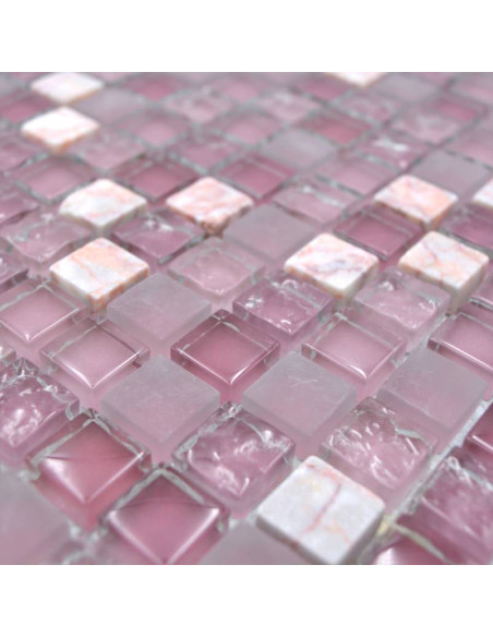 Mosaik Kristall Marmor Rosa | Ekosten.se