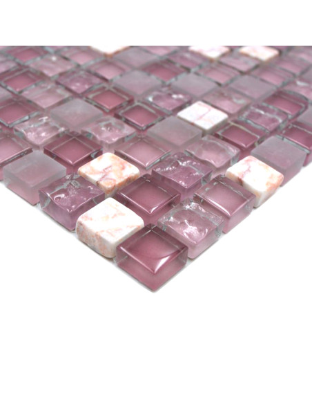 Mosaik Kristall Marmor Rosa | Ekosten.se