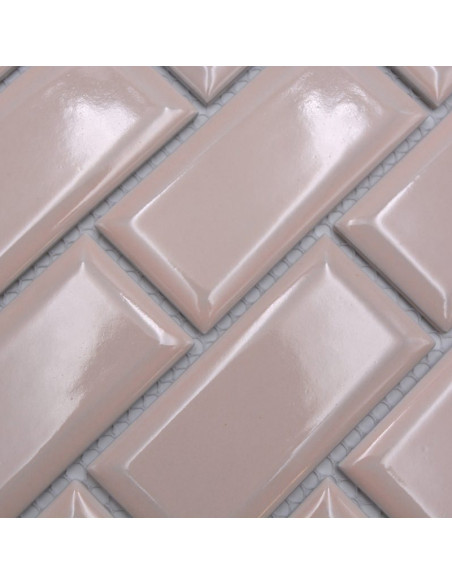 Metro Kakel Mosaik Fasade Kanter Rosa | Ekosten.se
