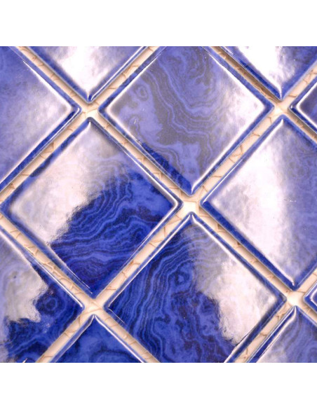 Keramik Mosaik Mörkblå Blank  | Ekosten.se