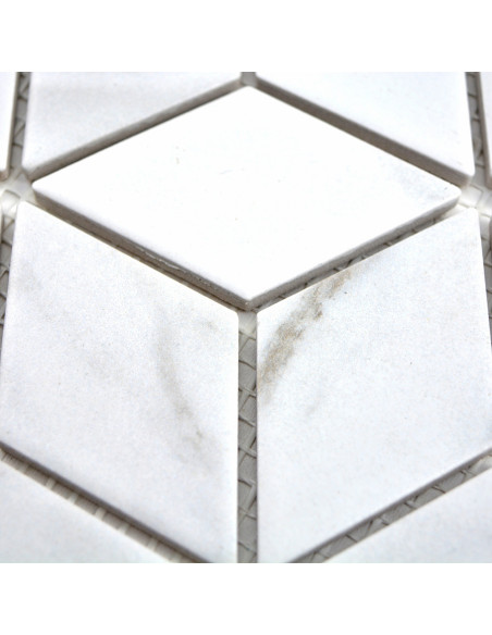 Carrara Marmor Klinkermosaik 3D | Ekosten.se