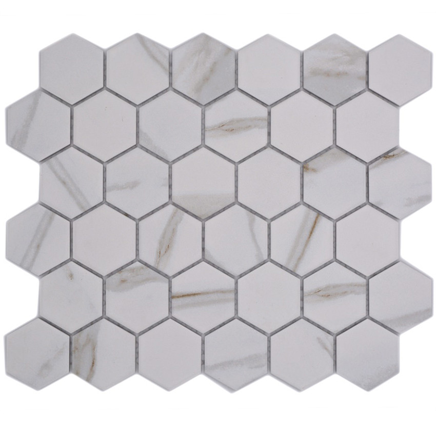 Calacatta Hexagon Klinker Mosaik | Ekosten.se