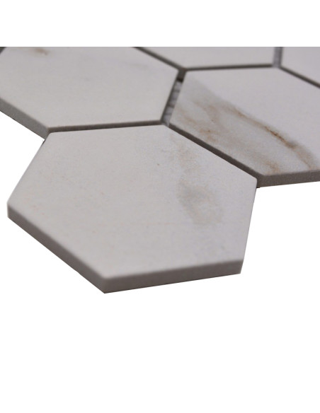Calacatta Hexagon Klinker Mosaik | Ekosten.se