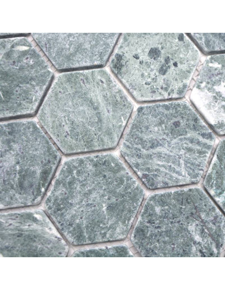 Hexagon Marmor Mosaik Grön | Ekosten.se