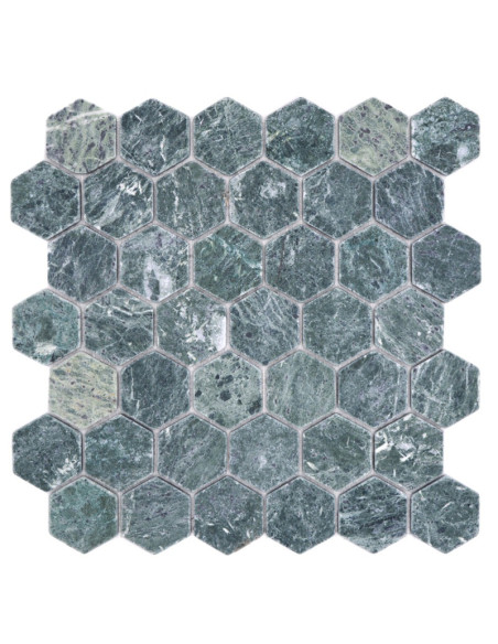 Hexagon Marmor Mosaik Grön | Ekosten.se