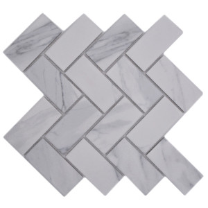 Carrara Fiskben Klinker Mosaik | Ekosten.se