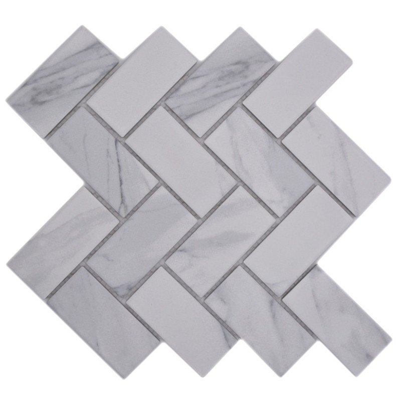 Carrara Fiskben Klinker Mosaik | Ekosten.se