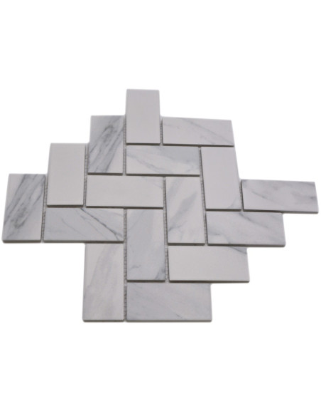 Carrara Fiskben Klinker Mosaik | Ekosten.se