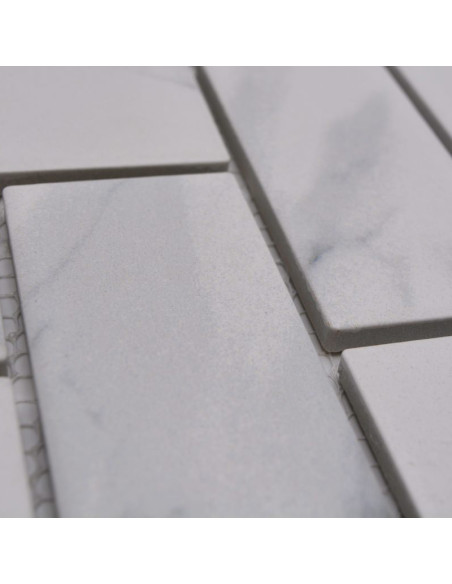 Carrara Fiskben Klinker Mosaik | Ekosten.se