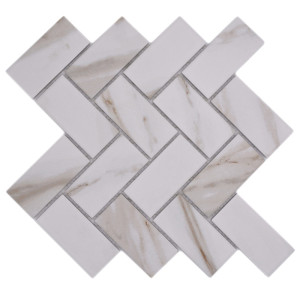 Calacatta Fiskben Klinker Mosaik | Ekosten.se