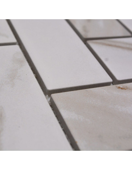 Calacatta Fiskben Klinker Mosaik | Ekosten.se