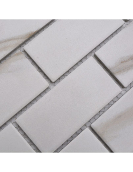Calacatta Subway Klinkermosaik | Ekosten.se