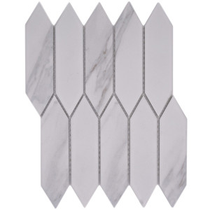 Carrara Long Hexagon Klinkermosaik | Ekosten.se