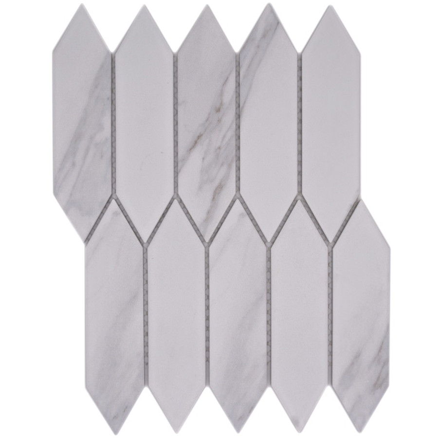 Carrara Long Hexagon Klinkermosaik | Ekosten.se