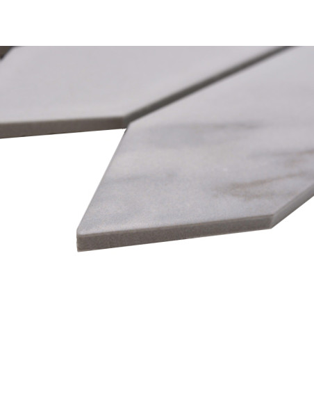 Carrara Long Hexagon Klinkermosaik | Ekosten