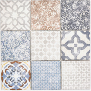 Retro Klinker Mosaik Multicolor | Ekosten.se
