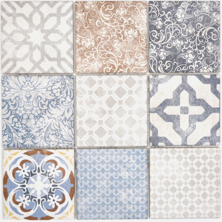 Retro Klinker Mosaik Multicolor | Ekosten.se