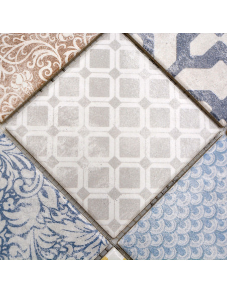 Retro Klinker Mosaik Multicolor | Ekosten.se
