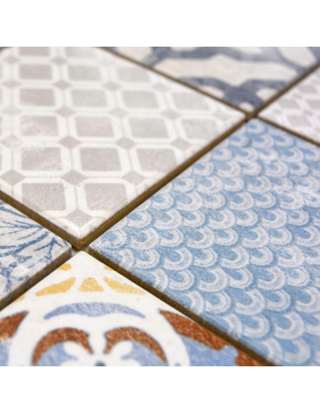 Retro Klinker Mosaik Multicolor | Ekosten.se