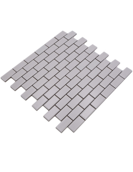 Vit Brickmosaik Murförband Klinker Matt | Ekosten.se