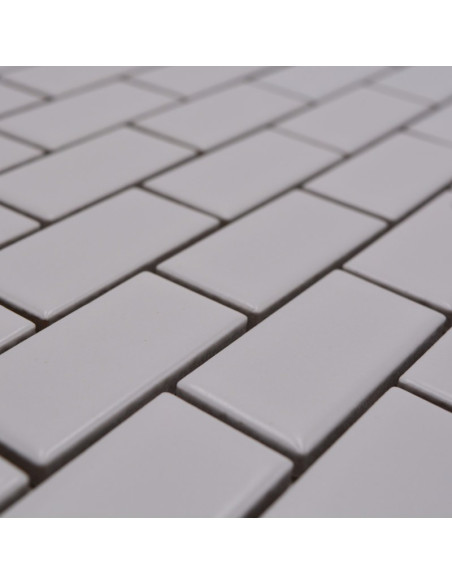 Vit Brickmosaik Murförband Klinker Matt | Ekosten.se
