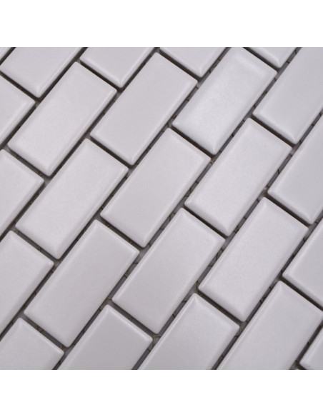 Vit Brickmosaik Murförband Klinker Matt | Ekosten.se