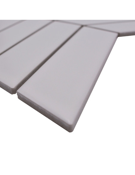 Fiskben Klinker Chevron Vit Matt | Ekosten.se