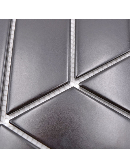 Fiskben Klinker Chevron Svart Matt | Ekosten.se