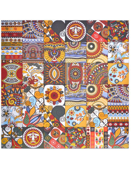Retro Självhäftande Mosaik Tribe | Ekosten.se