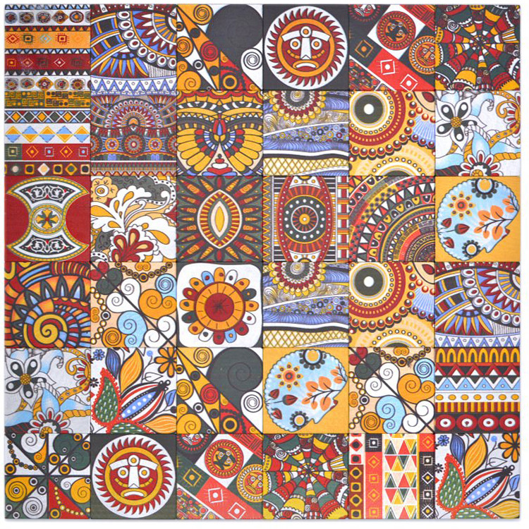 Retro Självhäftande Mosaik Tribe | Ekosten.se