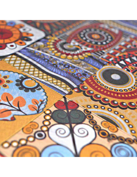 Retro Självhäftande Mosaik Tribe | Ekosten.se