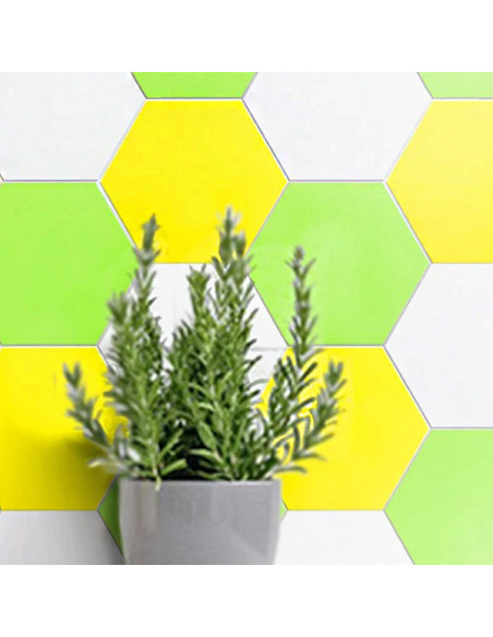 Självhäftande Vinyl Platta Hexagon Vit | Ekosten.se