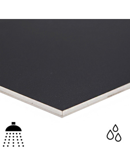 Självhäftande Vinyl Platta Hexagon Svart | Ekosten.se