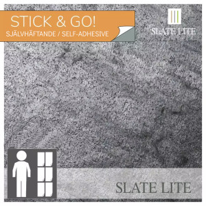 Självhäftande Skifferfanér Silver Grey | Ekosten.se