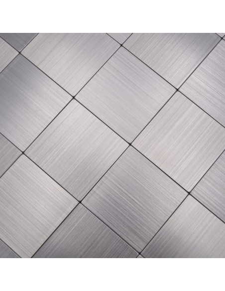 Självhäftande Mosaik Metall Silver | Ekosten.se