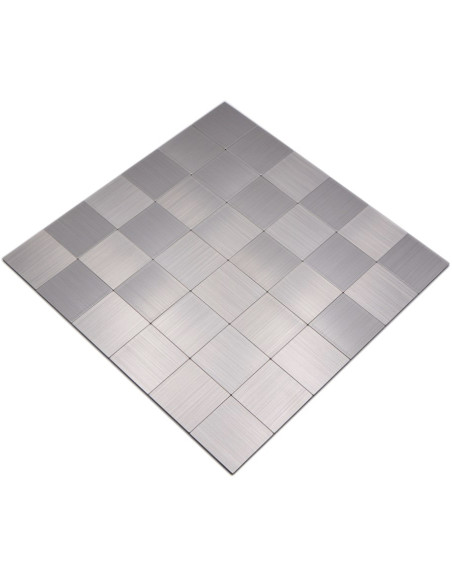 Självhäftande Mosaik Metall Silver | Ekosten.se