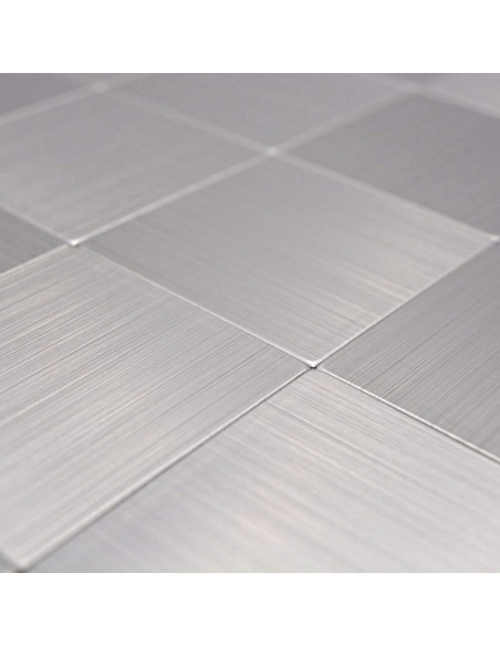 Självhäftande Mosaik Metall Silver | Ekosten.se