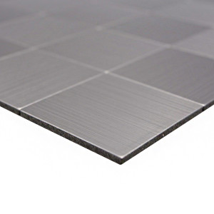 Självhäftande Mosaik Metall Silver | Ekosten.se