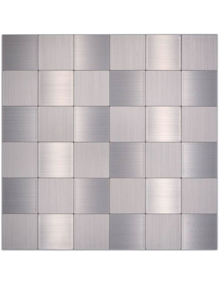 Självhäftande Mosaik Metall Silver | Ekosten.se