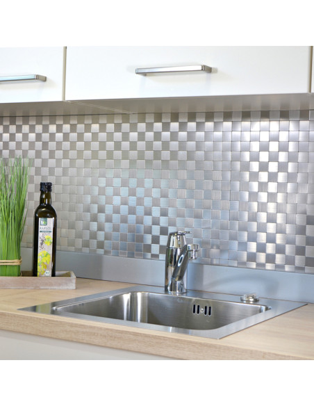 Självhäftande Silver Metall Mosaik | Ekosten.se