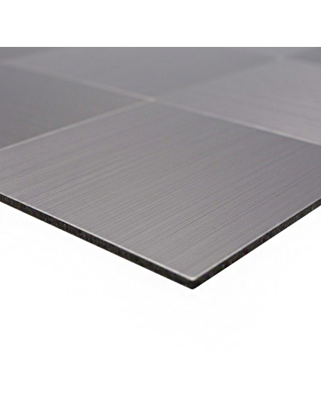 Silver Självhäftande Metall Mosaik | Ekosten.se