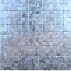 Silver Självhäftande Metallmosaik Borstad | Ekosten.se