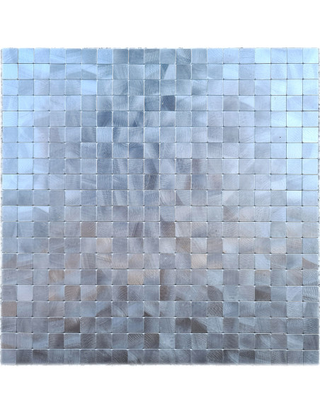 Silver Självhäftande Metallmosaik Borstad | Ekosten.se