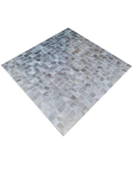 Silver Självhäftande Metallmosaik Borstad | Ekosten.se