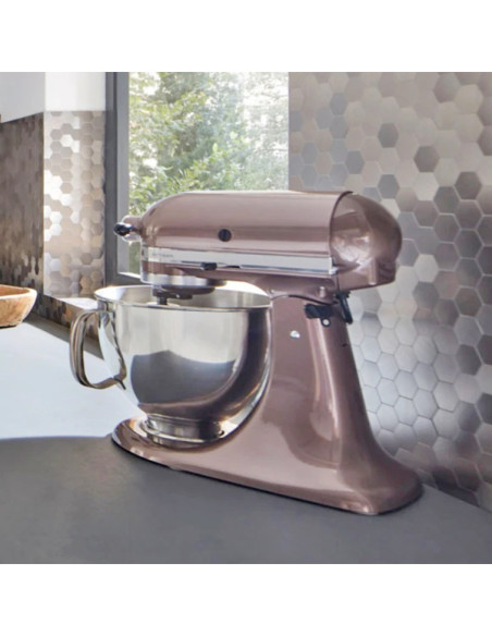Självhäftande Silver Hexagon Mosaik | Ekosten.se